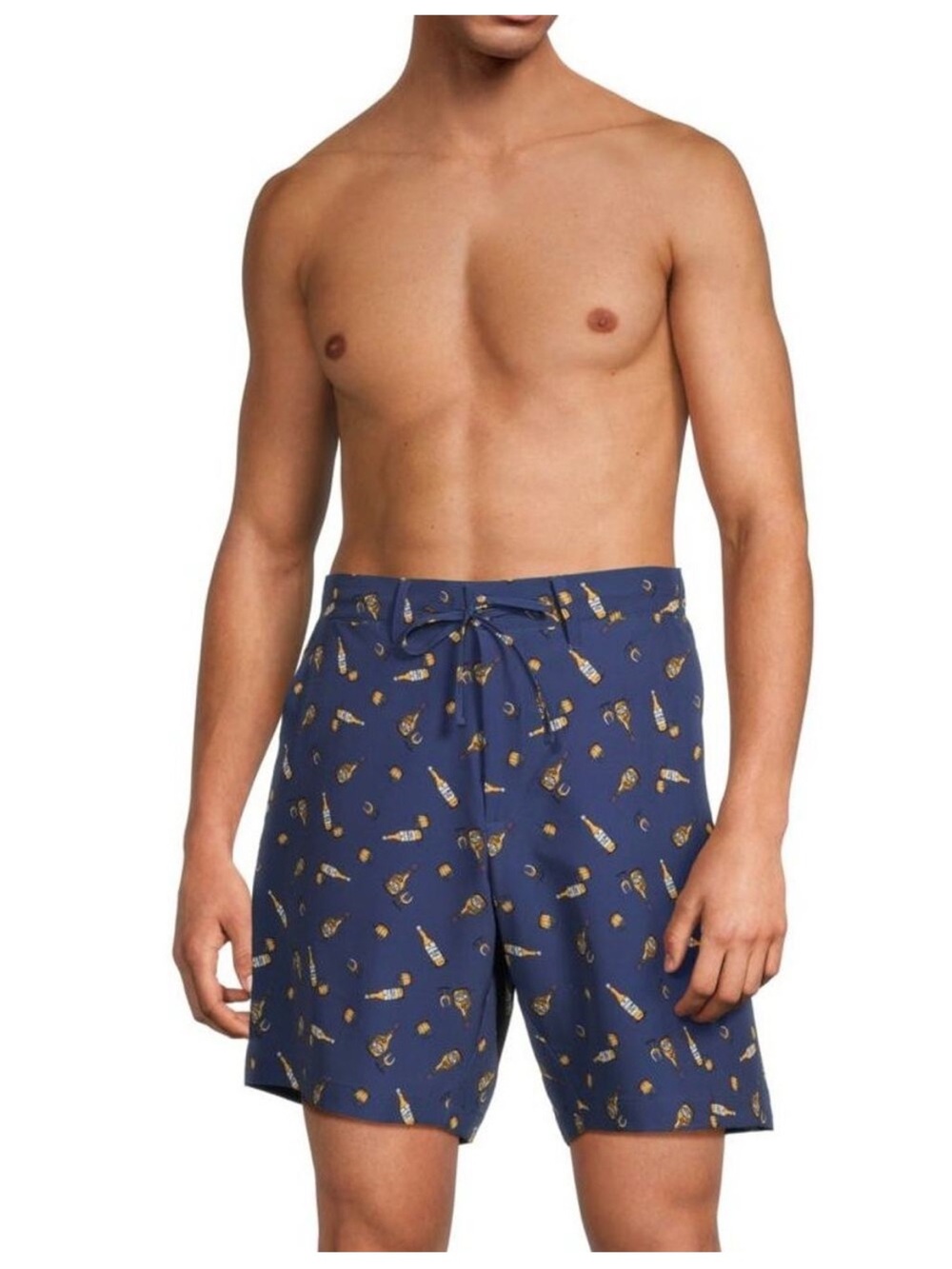 Robert Graham Men's Navy Patterned Casual Swim shorts NWT